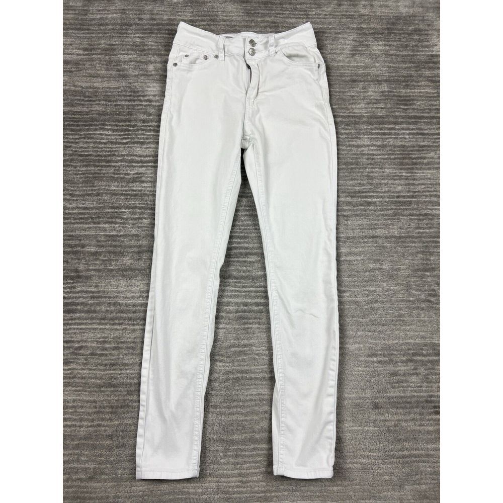 Eigthy Eight Jeans Juniors‎ 7 White Skinny Cotton Blend Casual